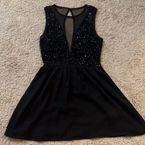 Sequin Black Dress